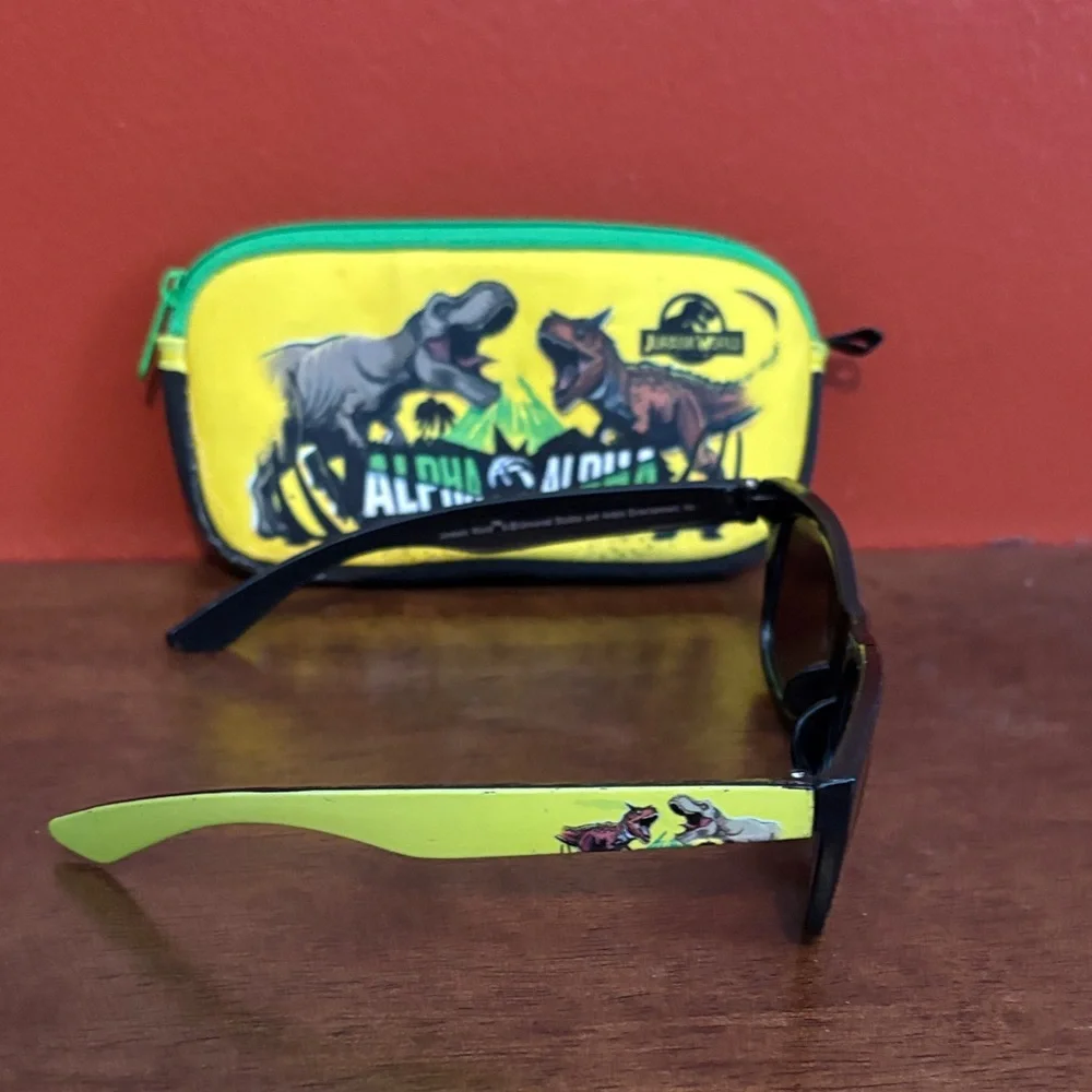 Alpha Kids Sunglasses - Black Frame with Blue Lenses